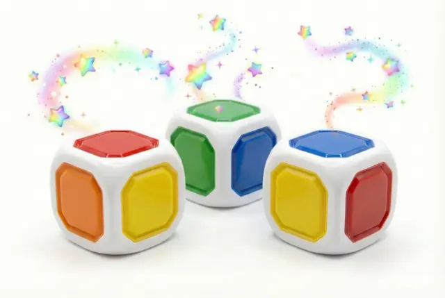 Dés Gravés Premium Rainbow Race